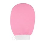 SellBotic Exfoliating bath Glove For Dead Skin Body | Scrub Glove For Dead Skin Black| Gentle on the Skin | Improves circulation stimulates | Unisex | Easy to Use| (pink)