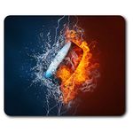 Ice Hockey Puck Fire Mouse Mat Pad Computer PC Laptop Gaming Office Home Desk Accessory Gadget 3377