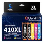 UPRIIN 410XL Ink Cartridges Premium Ink High Capacity Remanufactured Replacement for Epson 410XL Ink Cartridges for 410XL Epson Printer Expression XP-830 XP-640 XP-530 XP-630 XP-635 XP-7100.