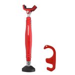 JFG RACING Motorcycle Portable Lift Stand,Portable Front Rear Wheel Stand,Wheel Cleaning Tire Washing Stand for Motorcycles Dirt Bikes Chain Cleaning Lubrication Tyre Inspection-Red