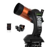 Celestron 11049 NexStar 4SE Computerised Maksutov-Cassegrain Telescope with Fully Automated Mount, SkyAlign Technology and XLT Coating, Black/Orange