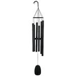 Woodstock Chimes Signature Collection Large Bells of Paradise Chime, Black