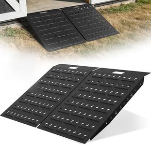 VNN 36" x 48" Shed Ramps - Velvet Black Loading Ramp for Riding Mower, 2 Pack Ramps for Sheds,1800 LB Capacity Alloy Loading Dock Ramp for Garages, Barns