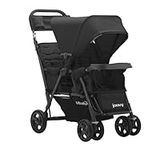 Joovy Caboose Too Ultralight Graphite Pushchair, Stand on Tandem, Double Stroller, Black