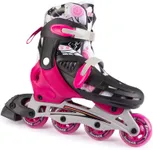 New-Bounce Adjustable Inline Skates for Girls and Boys - for Kids, Teens, and Young Adults Outdoor Roller Skates for Boys Ages 8-12 for Beginners & Advanced | Pink