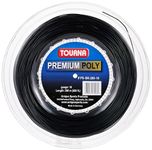 Tourna Premium Poly Durable Tennis String, Black