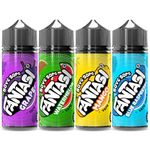 Fantasi Vape Liquid 4 x 100ml, 50vg/50pg Vape Juice, No Nicotine Ecig Liquid, All Day Vaping Liquid, Pod System Ecig Juice,120ml Chubby Gorilla Short Fills (Blue Raspberry, Mango, Watermelon, Grape)