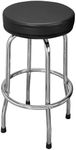 Torin ATRP6185B-1 Swivel Bar Stool: Padded Garage/Shop Seat with Chrome Plated Legs, Black