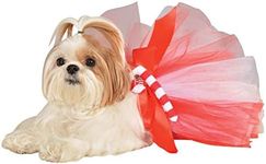 Rubie's Christmas Pet Tutu, Candy Cane, Small/Medium