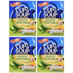 Bachelors Instant Cup A Soup Cream of Vegetable Flavour 4 Boxes