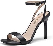 DREAM PAIRS Black Heels Women?s Hig