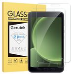 Gerutek 2-Pack Screen Protector for Samsung Galaxy Tab Active 5/Tab Active 3 [Tempered Glass] [Ultra Clear] [Anti Scratch] [Bubble-Free] [[9H Hardness] for Tab Actvie 5/Active 3 Tempered Glass Film