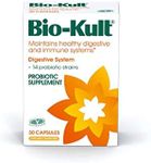 Bio-Kult Gut Health Probiotic Supplement, 14 Strains, Probiotics for Women & Men, Immune Support, Digestive Health, Shelf-Stable, Non-GMO and Gluten-Free, Capsules, 30 Count (Pack of 1)