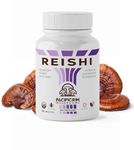 Reishi Mushroom Capsules by Pacific Rim Mushrooms - Organic Extract Supplement, Ultra Strength 10:1 Red Reishi for Immune System and Digestive Support, 120 Caps