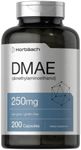 DMAE Supplement 250mg | 200 Capsules | Non-GMO, Gluten Free | DMAE Bitartrate | by Horbaach