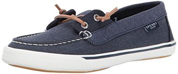 Sperry womens Lounge Away Boat Shoe, Navy, 5.5 US