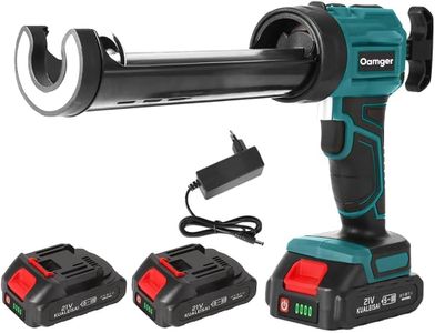 Pistolet à Silicone électrique pour Makita 18V,Pistolet à cartouche electrique 2000mAh,Pistolet silicone avec LED,4 vitesses,Pistolet Joints electrique 300ML pour Sceller,Étanchéifier (2× Batteries)