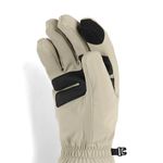 Outdoor Research Men's Sureshot Heated Softshell Gloves, Pro Khaki, Small