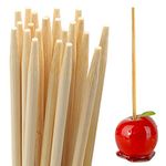 BLUE TOP 200pcs Bamboo Candy Apple Skewer Sticks, 5mm 7inch Bamboo BBQ Caramel Apple Sticks Candy Stick Rock Candy Stick Skewer Semi Pointed Lollipop Sticks Barbecue Corn Dog