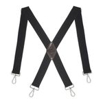 Peluche Style Secure Heavy Duty X Back 4 Hooks Suspender for Men (Strap Width- 38 mm)