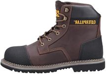 Caterpillar Powerplant S3 Mens Safety Boots Brown 9 UK