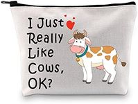 PXTIDY Funny Cow Makeup Bag Cow Lov