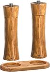 Zassenhaus Olive Pepper and Salt Mill Set 7.5-inch with Stand