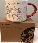 Starbucks You Are Here Mug England Christmas