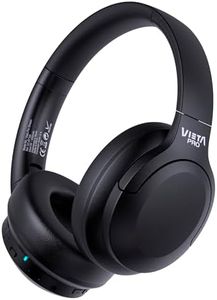 Vieta Pro Auricular Diadema Stream, Bluetooth 5.4, Dual Pairing, Modo de Juego, Micrófono Integrado y en Cable, USB-C. Batería 50 H. Color Negro