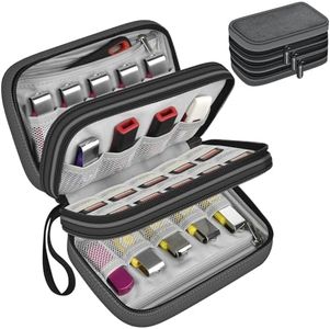Steadtep 3-Layer USB Flash Drive Case, Holds 24 Drives and 10 SD Cards