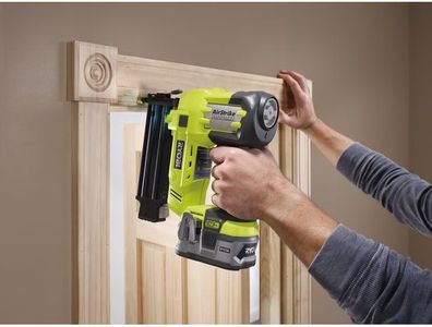 RYOBI 18V Cordless Brad Nailer – Lightweight, Battery Powered