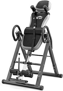 LINKLIFE Inversion Table, Heavy Duty Folding Inversion Machine with Headrest & Adjustable Protective Belt Back Stretcher Machine for Pain Relief Therapy
