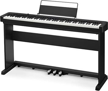 Casio CDP-S160BK SET Digital Piano mit 88 gewichteten Tasten und Stativ inkl. 3-fach Pedaleinheit