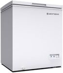 West Bend WB0700CFMW Chest Freezer with Adjustable Temperature Control, Free-Standing with Single Flip-Up Lid, Manual Defrost with Drain Perfect for Homes, Garages, Basements, 7-Cu.Ft, White