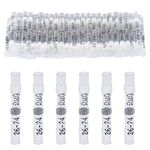 100 PCS Solder Seal Wire Connectors Heat Shrink Solder Butt Connectors Waterproof Insulated Electrical Butt Splice Wire Terminals, White 26-24 AWG