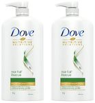 Dove Hair Fall Rescue Shampoo 1 L, For Damaged Hair, Hair Fall Control for Thicker Hair - Mild Daily Anti Hair Fall Shampoo for Men & Women (Pack of 2)