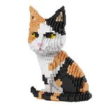 Balody Sitting cat. Nanoblocks assembly kit. 1300 pieces