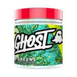 GHOST Greens Superfood Powder - 30 Servings - 19 Super Greens & Reds, Fruits, Vegetables, Spirulina, & Chlorella, Prebiotics, 10 Billion CFU Probiotic & Digestive Enzymes - Gluten-Free (Lime)