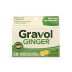 Gravol Ginger - Nausea and upset stomach relief with Organic ginger extract - Chewable, Great taste and Non-drowsy, - 20 Lozenges (Pack of 1)