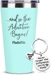 SHOW-YA Good Luck Gifts - Congratulations Gifts for Women,New Job Gift for Women,Farewell Going Away Gifts for Friends Coworker,And So The Adventure Begins You Got This,16 OZ Tumbler