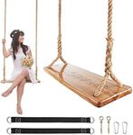 GEKMOR Wooden Tree Swing,Wooden Swi