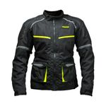 Raida Rover Touring Motorcycle Jacket | Level 2 Armors | Lumbar Support, Rain & Thermal Liner Included | Hydration Pocket (3XL, Hiviz)