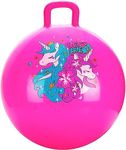 Glaceon Jumping Ball for Kids Bounce Ball for Kids Inflatable Hop Ball Hopper Ball Children Bounce Ball Bouncing Ball Handle Ball Funnel Toy Ball Yellow Child Toy Jumping Ball (Pink)