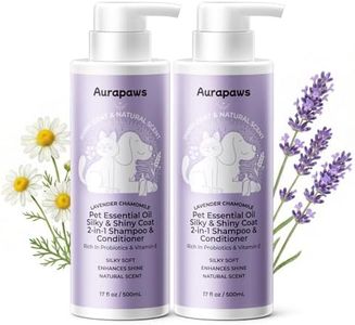 Aurapaws Probiotic Dog Shampoo and Conditioner, Lavender Floral, 17oz Each