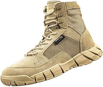 ANTARCTICA Men's Lightweight Military Tactical Boots for Hiking Work Boots, Sand, 10