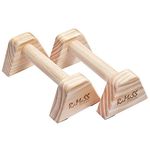 RAMASS Fitness Push Up Bars, Wooden Mini Parallettes, Gymnastics Bars, Calisthenics