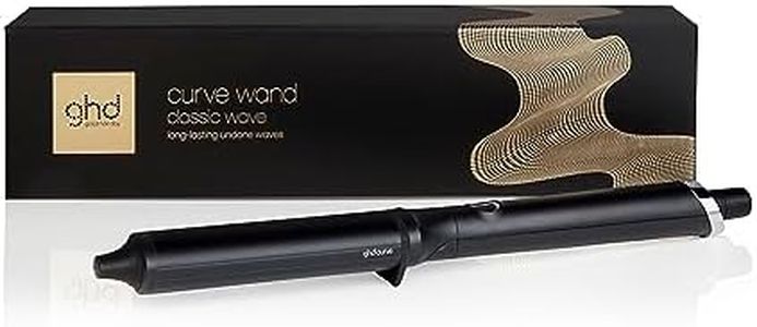 ghd Classic Wave Wand, Professional Hair curler, A Curling Wand for Undone, Textured Waves, 38-26mm Oval Barrel, For All Hair Types, Lengths And Textures, Black (AU plug)