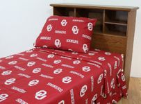 College Covers Oklahoma Sooners Printed Sheet Set - Full - Solid