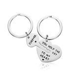 Couple Gifts for Boyfriend and Girlfriend - You Hold The Key To My Heart Couple Keychain for Him and Her, Valentine's Day Birthday Gifts for Boyfriend Girlfriend, His and Her Gifts