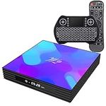 Android 11 TV Box S905W2 USB 2.0 3D 4K UHD 4GB RAM 64GB ROM 2.4G 5G Dual Band WiFi with BT 4.2 WiFi Media Player with Backlit Mini Keyboard Set Top TV Box